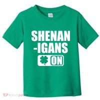 Shenanigans On Drink Mode St. Patrick's Day Clover Toddler T-Shirt thumb 0