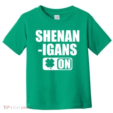 Shenanigans On Drink Mode St. Patrick's Day Clover Toddler T-Shirt