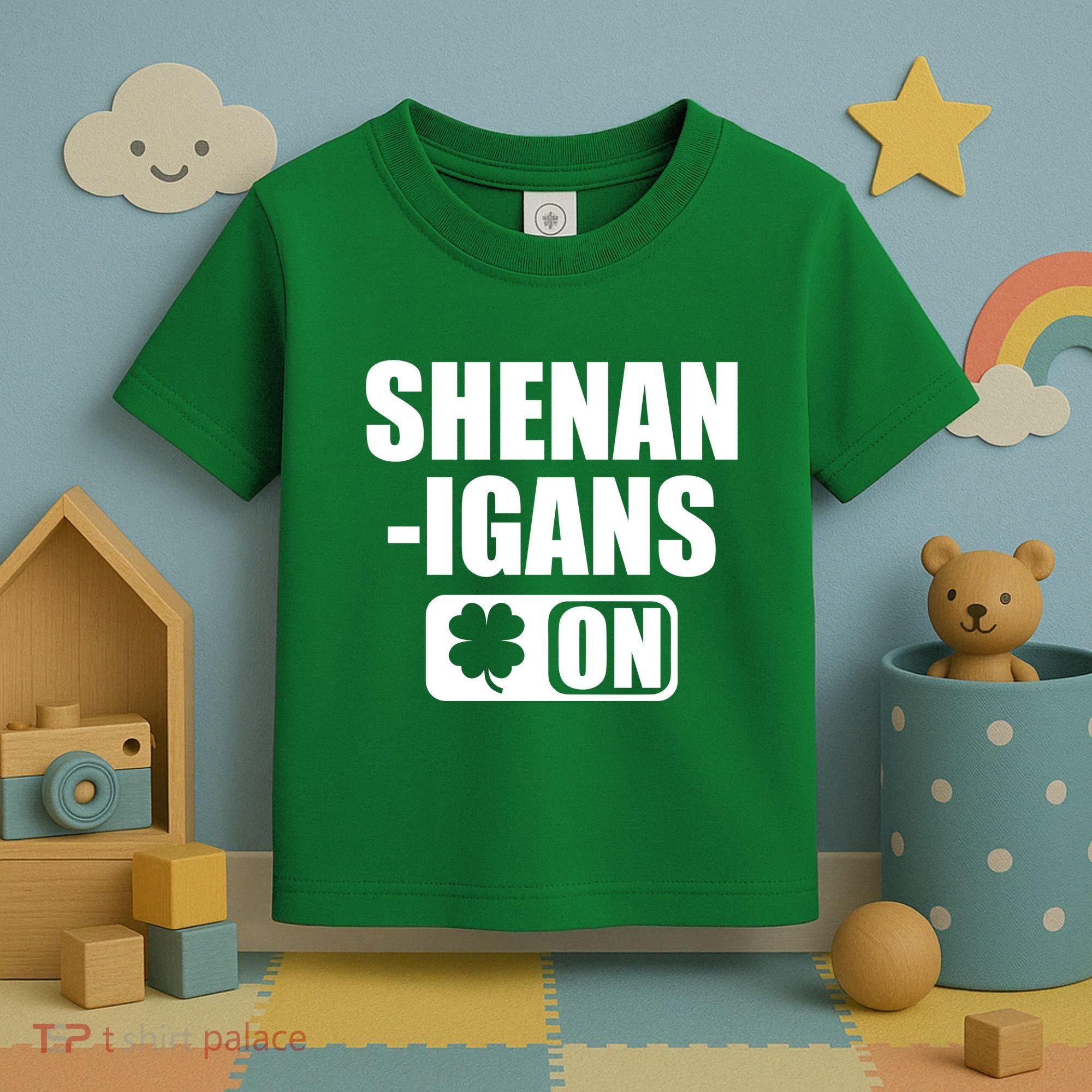 Shenanigans On Drink Mode St. Patrick's Day Clover Toddler T-Shirt