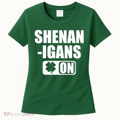 Shenanigans On Drink Mode St. Patrick's Day Clover Women's T-Shirt