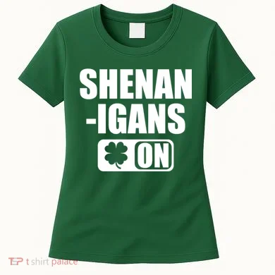Shenanigans On Drink Mode St. Patrick's Day Clover Women's T-Shirt