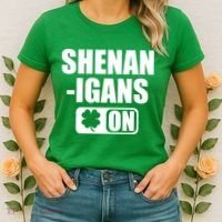 Shenanigans On Drink Mode St. Patrick's Day Clover Women's T-Shirt thumb 2