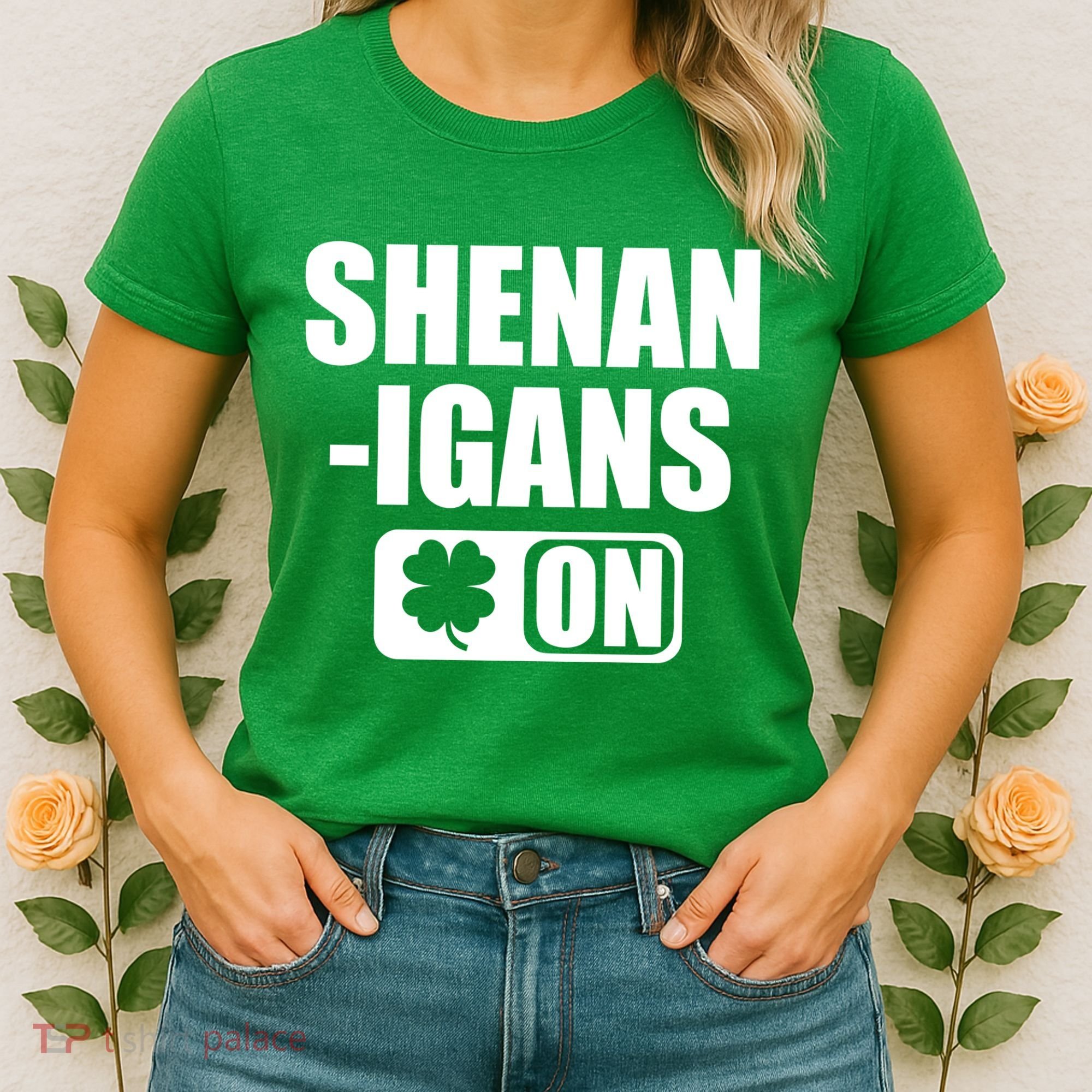 Shenanigans On Drink Mode St. Patrick's Day Clover Women's T-Shirt