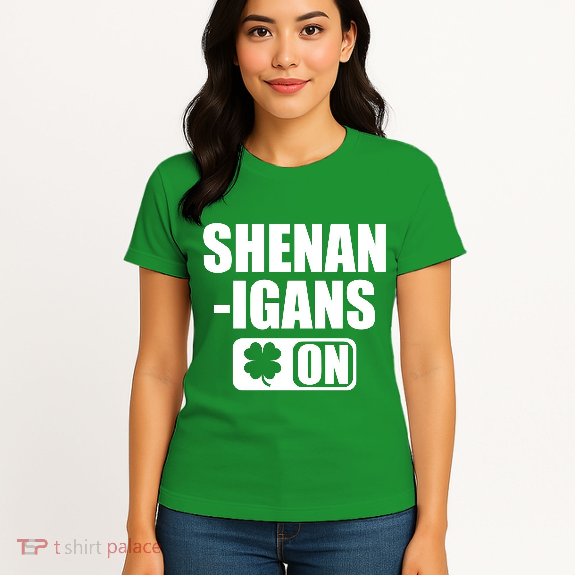 Shenanigans On Drink Mode St. Patrick's Day Clover Women's T-Shirt
