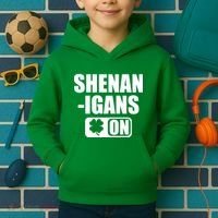 Shenanigans On Drink Mode St. Patrick's Day Clover Kids Hoodie thumb 2