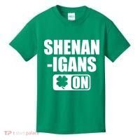 Shenanigans On Drink Mode St. Patrick's Day Clover Kids T-Shirt thumb 0