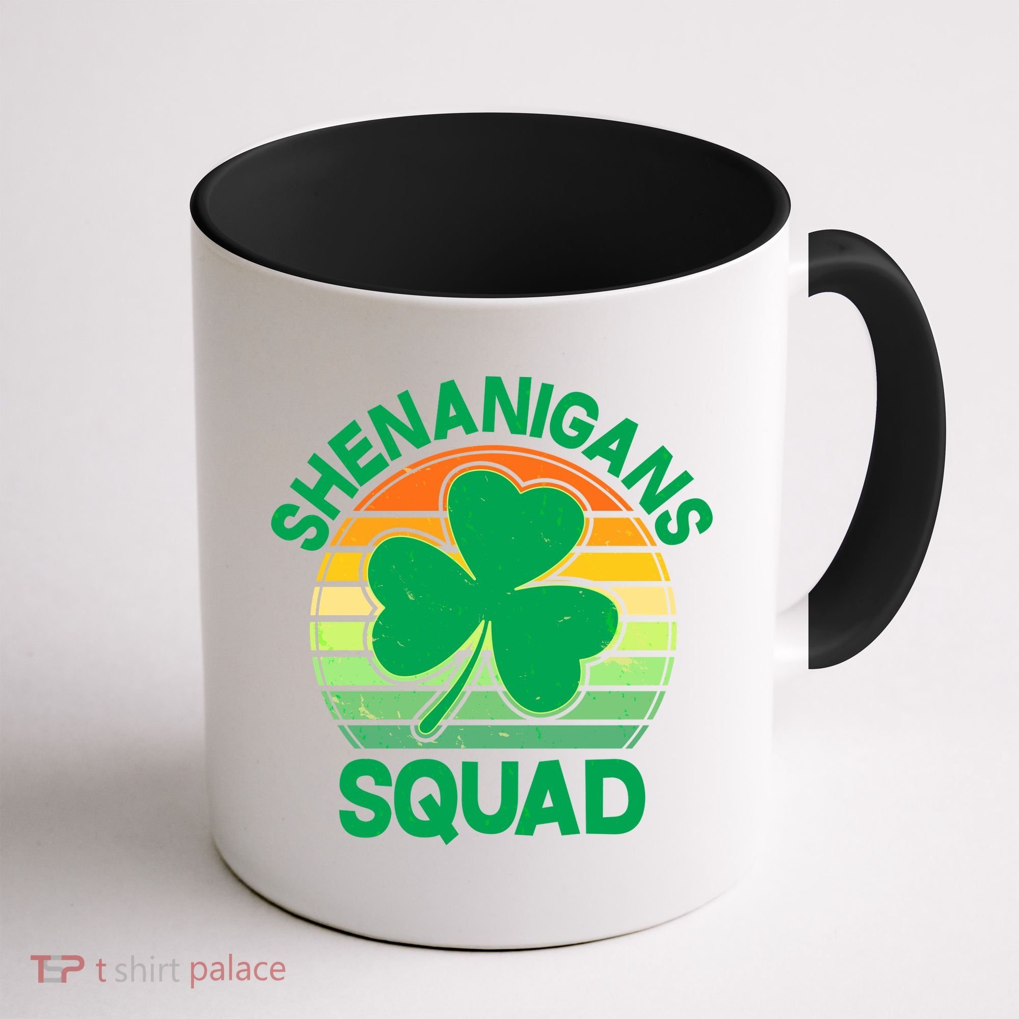 Shenanigans Squad Shamrock St Patricks Day Coffee Mug