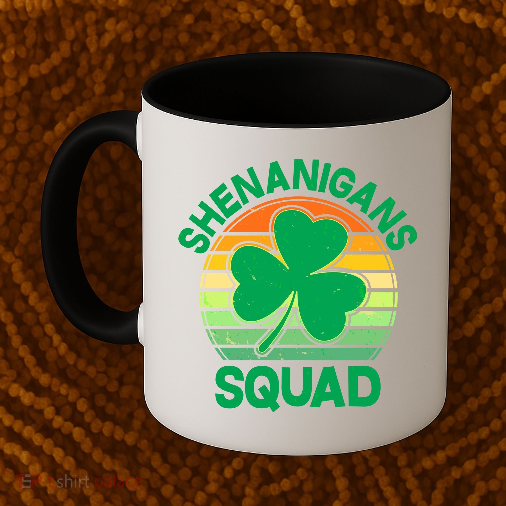 Shenanigans Squad Shamrock St Patricks Day Coffee Mug