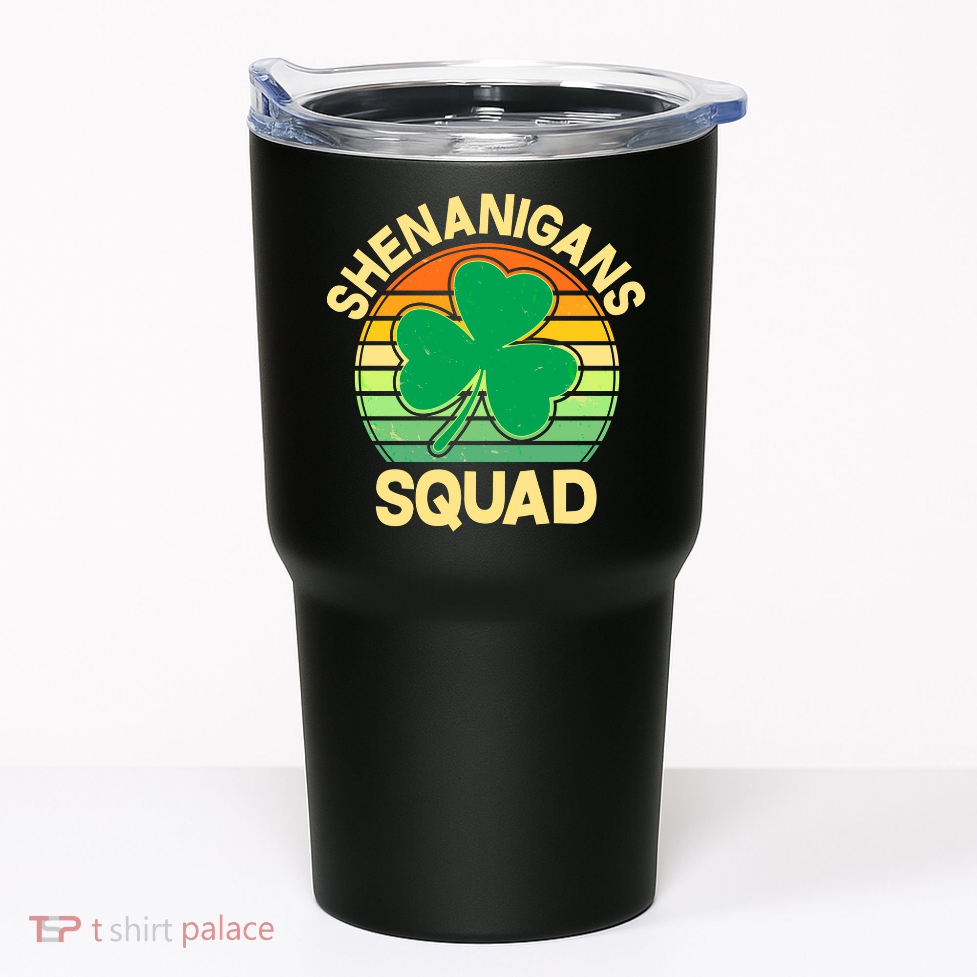 Shenanigans Squad Shamrock St Patricks Day Tumbler