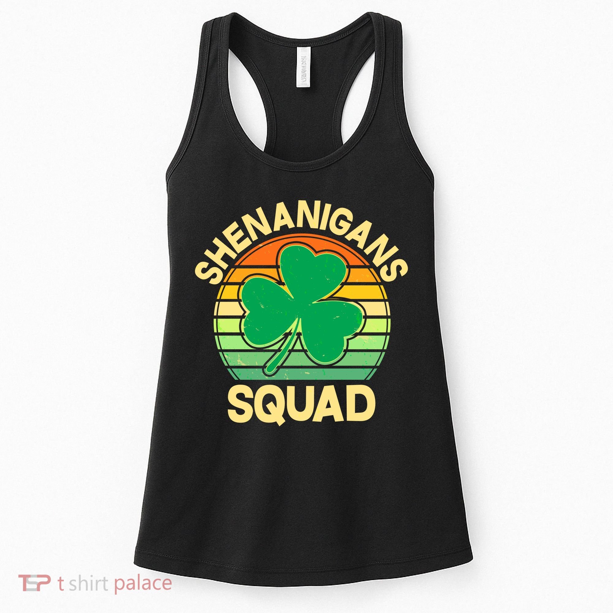 Shenanigans Squad Shamrock St Patricks Day Women's Tank Top