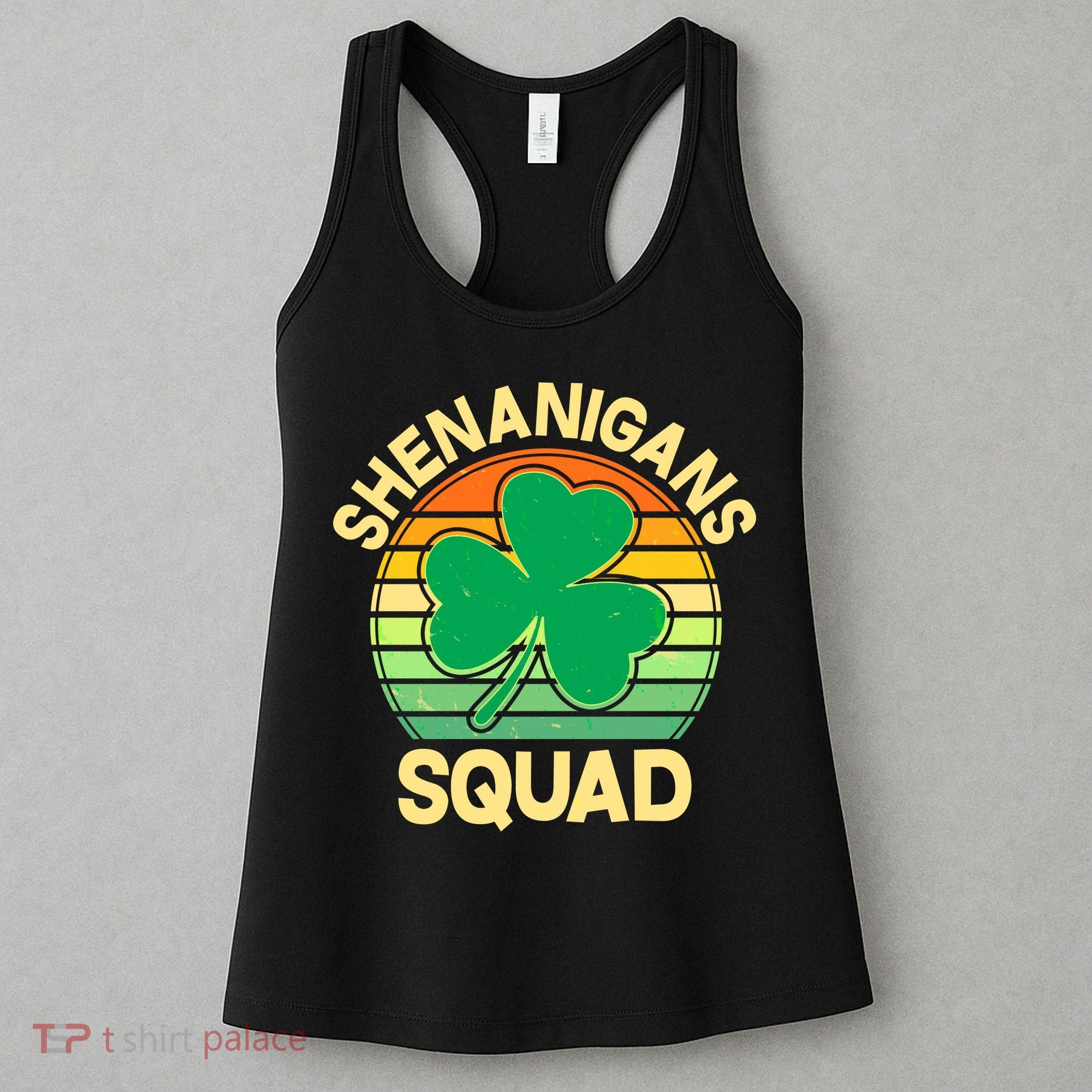 Shenanigans Squad Shamrock St Patricks Day Women's Tank Top