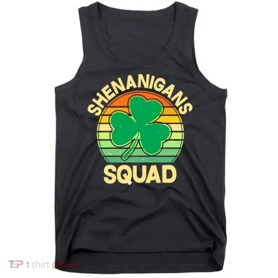 Shenanigans Squad Shamrock St Patricks Day Tank Top