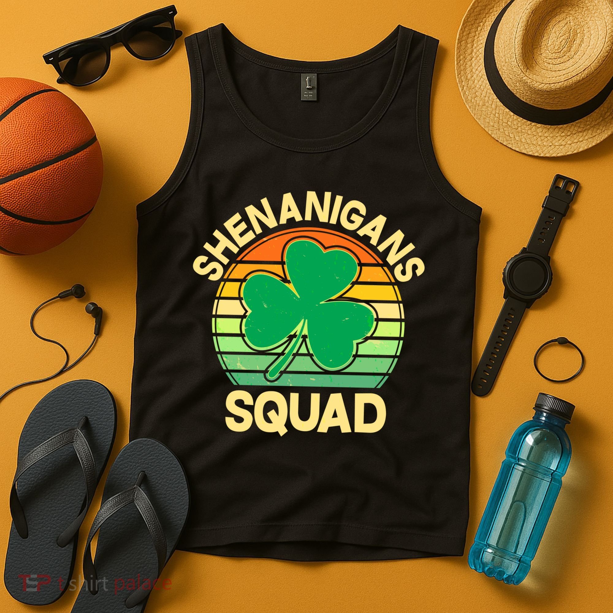 Shenanigans Squad Shamrock St Patricks Day Tank Top