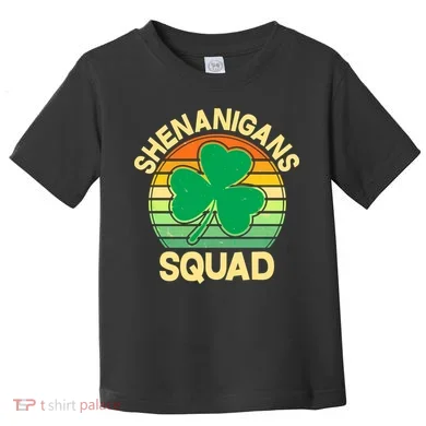 Shenanigans Squad Shamrock St Patricks Day Toddler T-Shirt