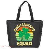 Shenanigans Squad Shamrock St Patricks Day Tote Bag thumb 0