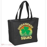 Shenanigans Squad Shamrock St Patricks Day Tote Bag thumb 2