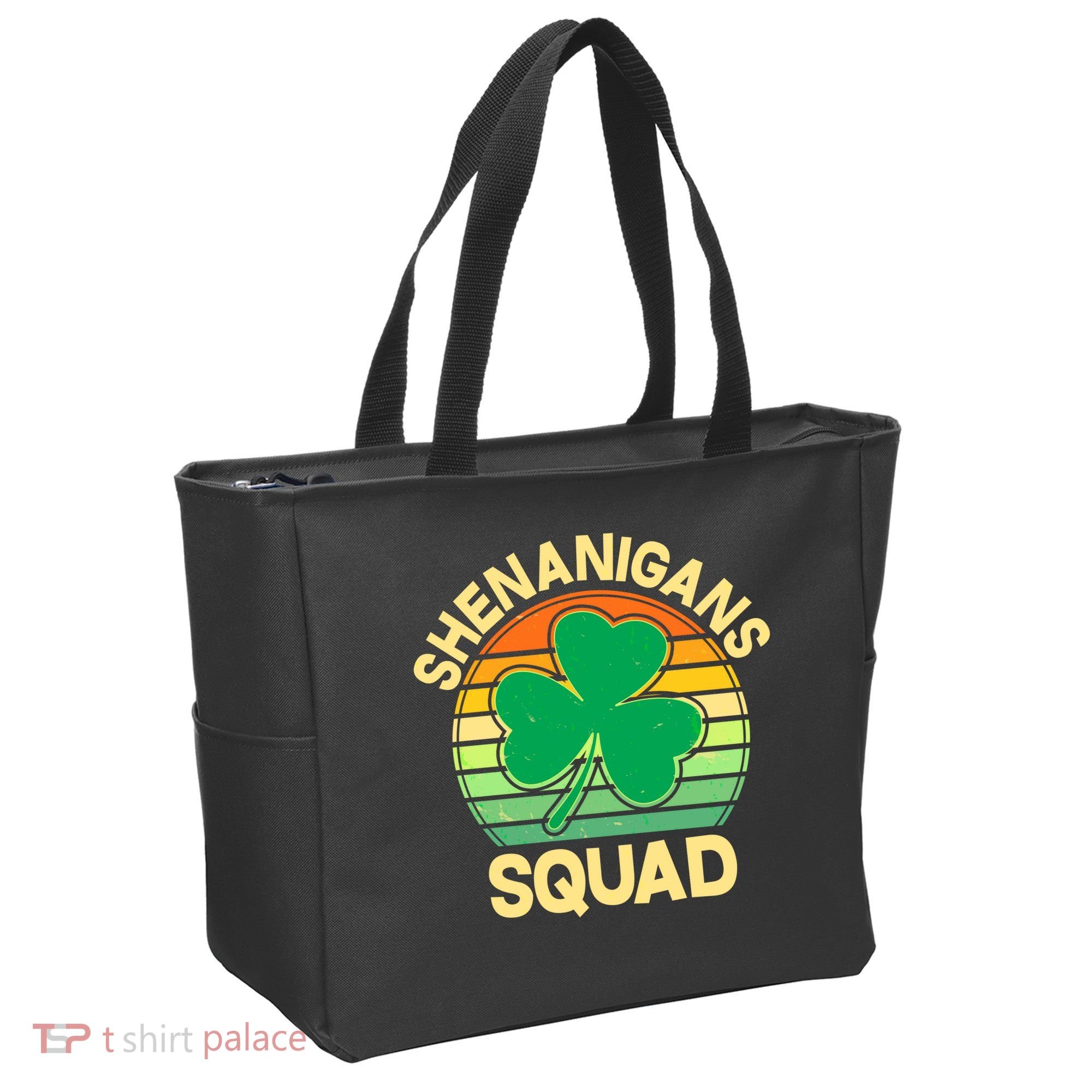 Shenanigans Squad Shamrock St Patricks Day Tote Bag