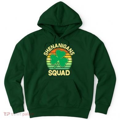 Shenanigans Squad Shamrock St Patricks Day Hoodie