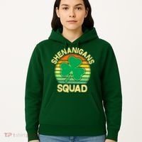 Shenanigans Squad Shamrock St Patricks Day Hoodie thumb 5