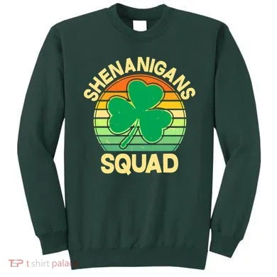 Shenanigans Squad Shamrock St Patricks Day Sweatshirt