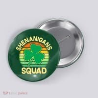 Shenanigans Squad Shamrock St Patricks Day Button thumb 0