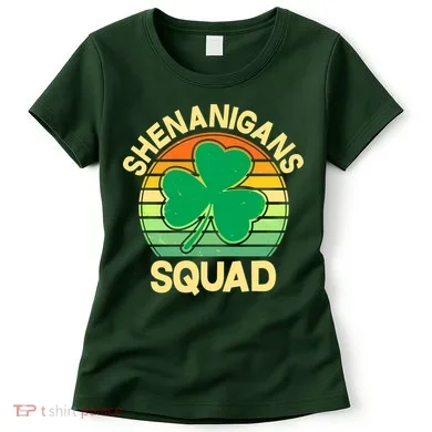 Shenanigans Squad Shamrock St Patricks Day Women's T-Shirt