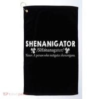 Shenanigator A Person Who Instigates Shenanigans Golf Towel thumb 0