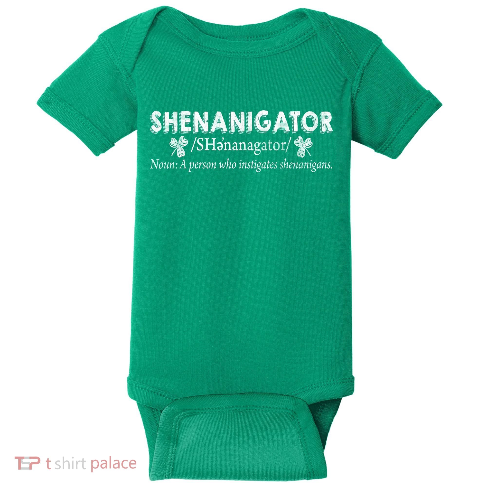Shenanigator A Person Who Instigates Shenanigans Baby Bodysuit