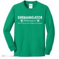 Shenanigator A Person Who Instigates Shenanigans Kids Long Sleeve Shirt thumb 0