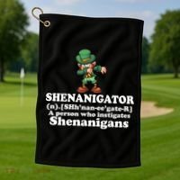 Shenanigator Definition Golf Towel thumb 1