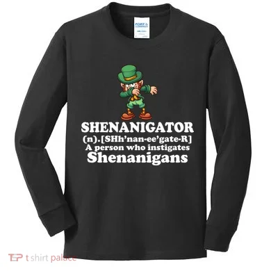 Shenanigator Definition Kids Long Sleeve Shirt