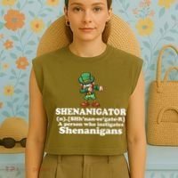 Shenanigator Definition Garment-Dyed Women's Muscle Tee thumb 4