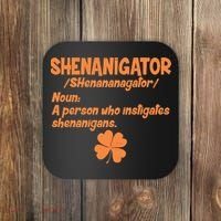 Shenanigator Definition Person Instigates Shenanigans  Coaster thumb 0