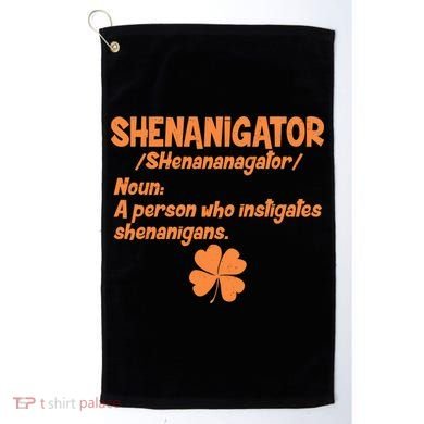 Shenanigator Definition Person Instigates Shenanigans  Golf Towel