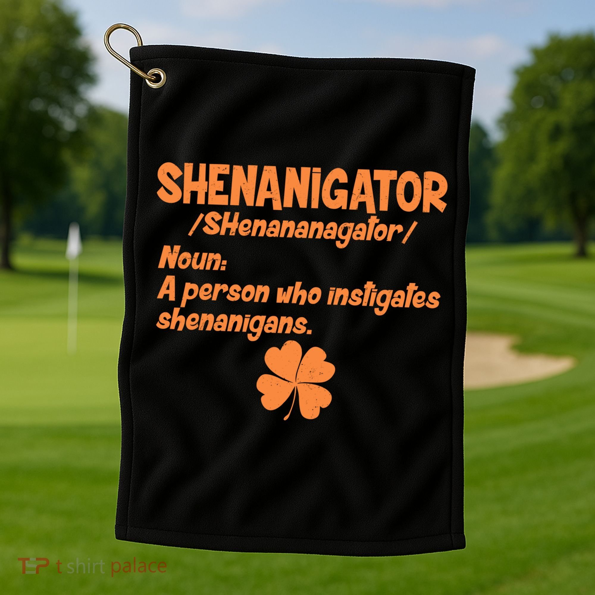 Shenanigator Definition Person Instigates Shenanigans  Golf Towel