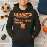 Shenanigator Definition Person Instigates Shenanigans  Kids Hoodie thumb 2