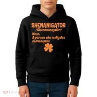 Shenanigator Definition Person Instigates Shenanigans  Kids Hoodie thumb 4