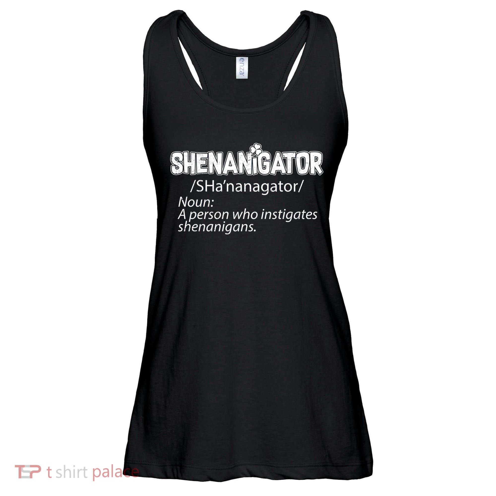 Shenanigator Funny St. Patrick's Day Ladies Essential Flowy Tank