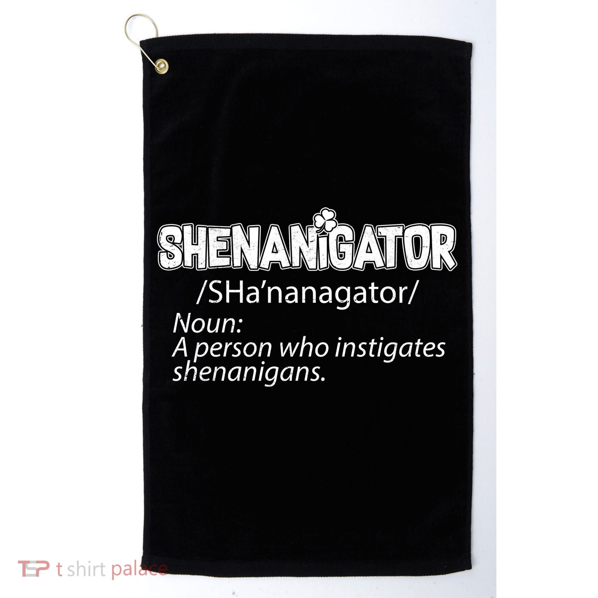 Shenanigator Funny St. Patrick's Day Golf Towel