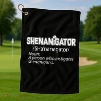 Shenanigator Funny St. Patrick's Day Golf Towel thumb 1