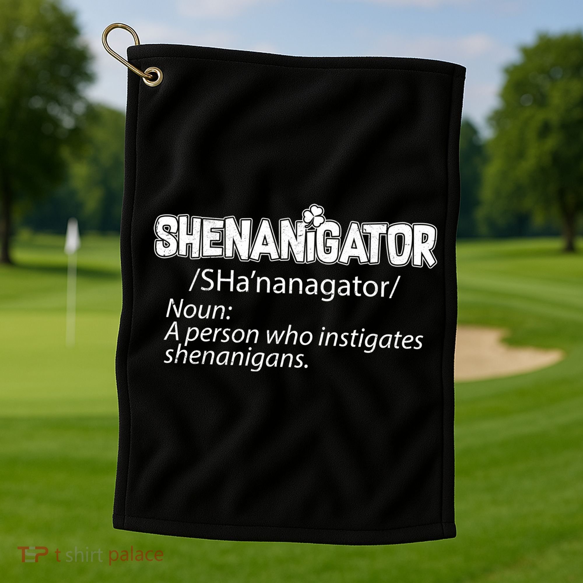 Shenanigator Funny St. Patrick's Day Golf Towel