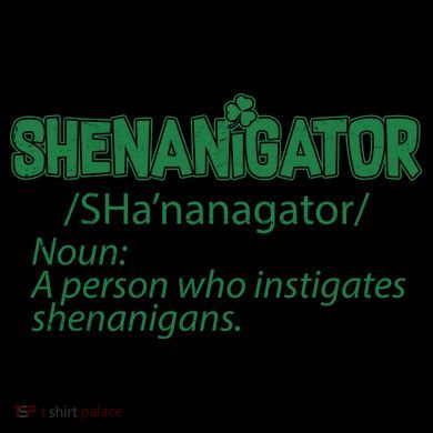 Shenanigator Funny St. Patrick's Day Kids Colorblock Raglan Jersey