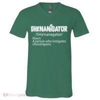 Shenanigator Funny St. Patrick's Day V-Neck T-Shirt thumb 0