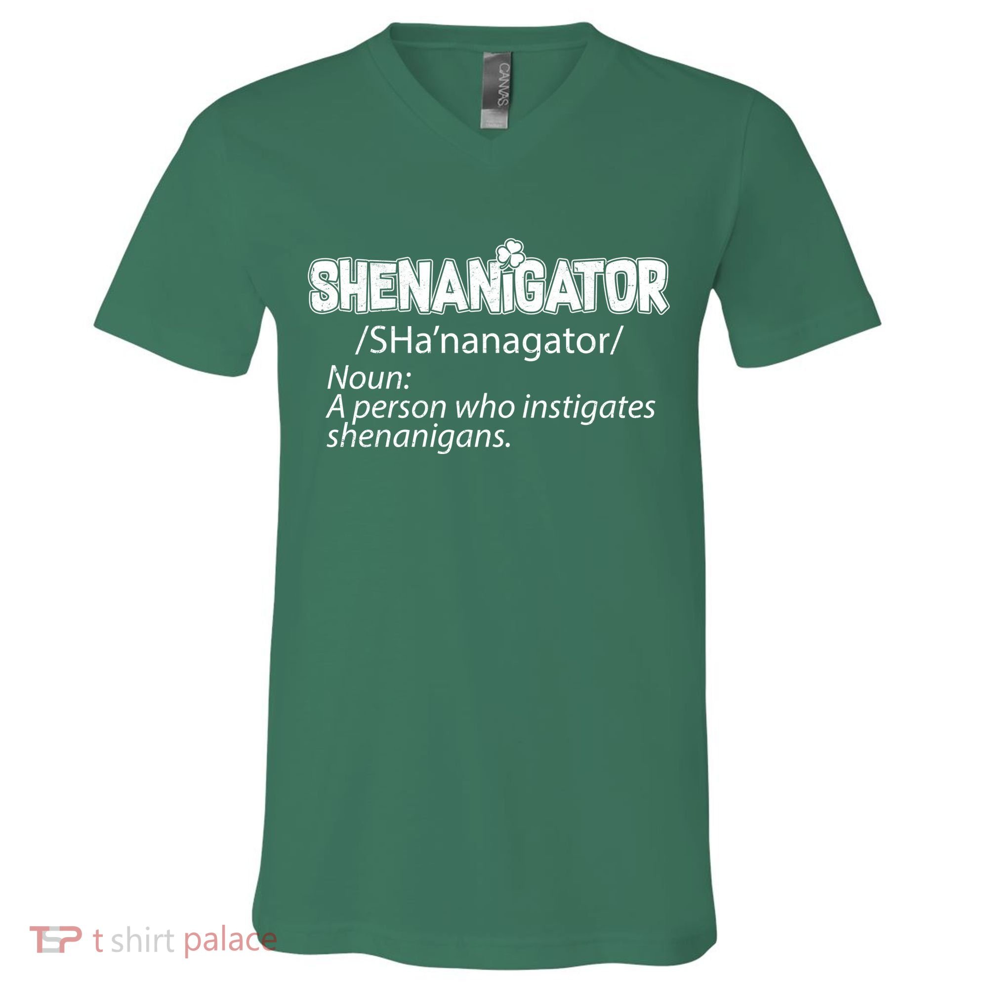Shenanigator Funny St. Patrick's Day V-Neck T-Shirt