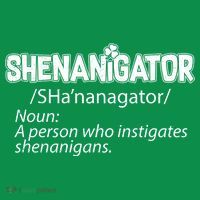 Shenanigator Funny St. Patrick's Day Button thumb 1
