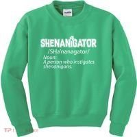 Shenanigator Funny St. Patrick's Day Kids Sweatshirt thumb 0