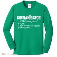 Shenanigator Funny St. Patrick's Day Kids Long Sleeve Shirt thumb 0
