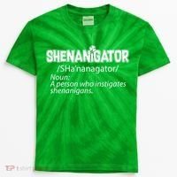 Shenanigator Funny St. Patrick's Day Kids Tie-Dye T-Shirt thumb 0