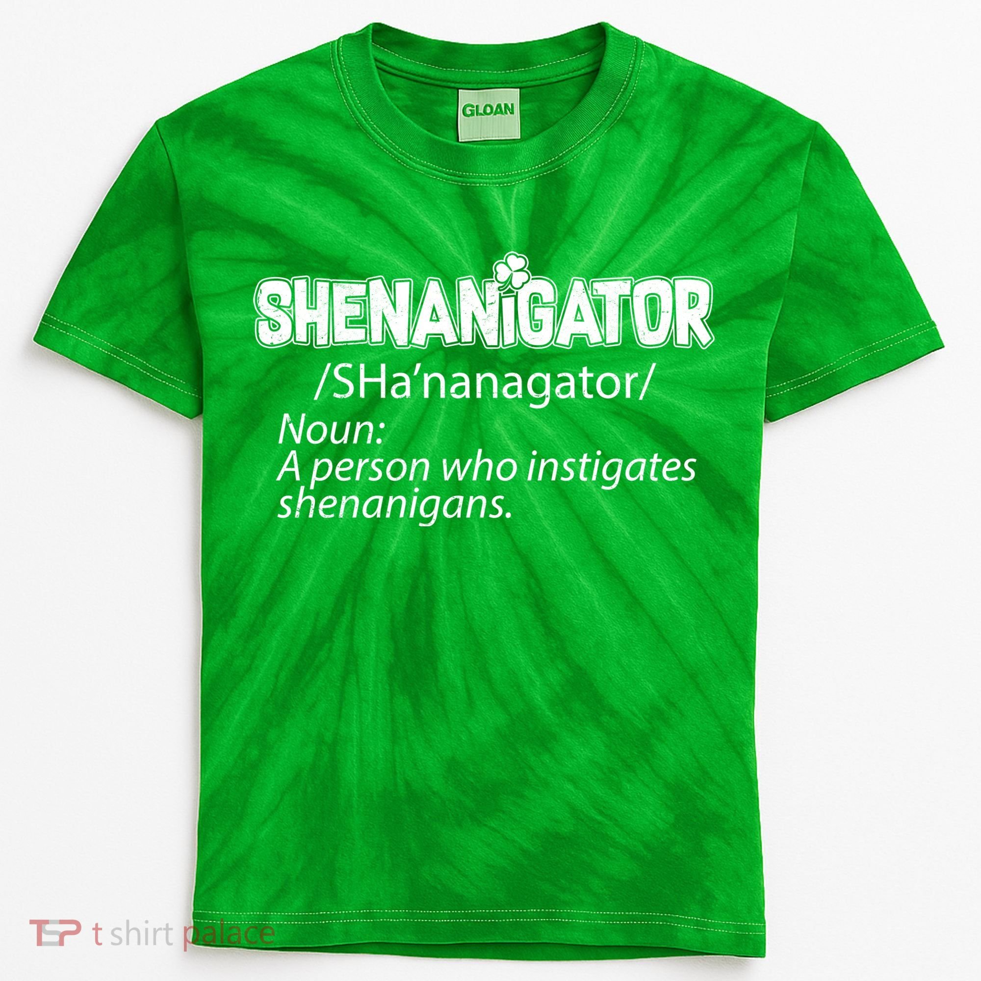 Shenanigator Funny St. Patrick's Day Kids Tie-Dye T-Shirt