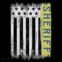 Sheriff American Flag Protect And Serve Backpack thumb 2